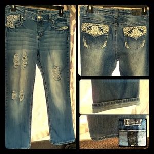 Sound girl Jean's sz 15 with hem